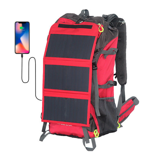 Mochila de Senderismo 68L Impermeable con Carga Solar - Image 4