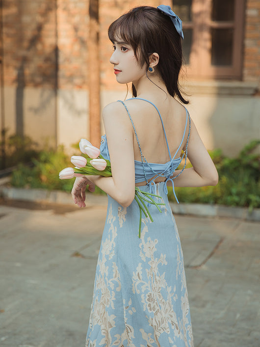 Vestido Romántico Retro Francés Seductor - Image 12