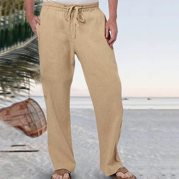Pantalones Deportivos de Lino Holgados para Hombre