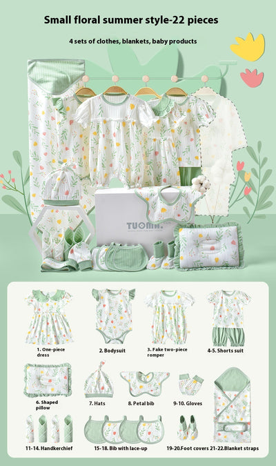 Conjunto de Ropa para Bebé Recién Nacido - Caja Regalo Verano Tela Ligera - Image 8