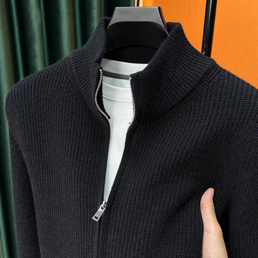 Cardigan de Punto con Cierre de Cremallera para Hombre - Image 4