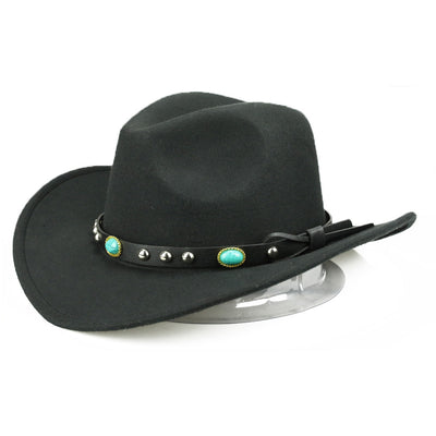 Sombrero Jazz Unisex Otoño Invierno con Ribete Remachado - Image 6