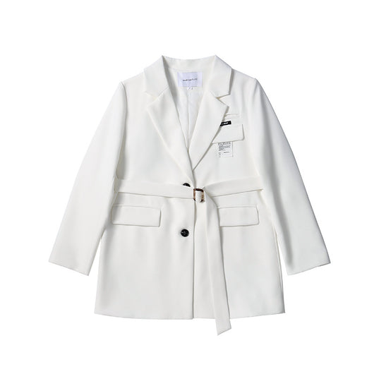 Blazer Casual Blanco para Commuter - Estilo Ejecutivo Moderno - Image 3