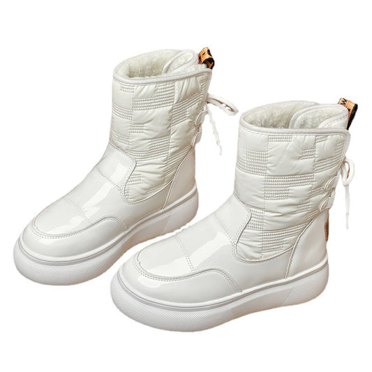 Botas Tobilleras para Mujer con Suela Gruesa y Forro de Terciopelo - Image 2