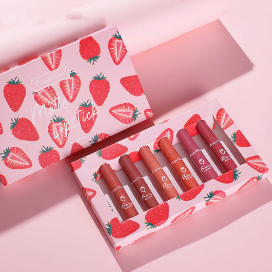 Set de 6 Brillos Labiales Sabor Fresa con Fórmula Antiadherente - Image 11