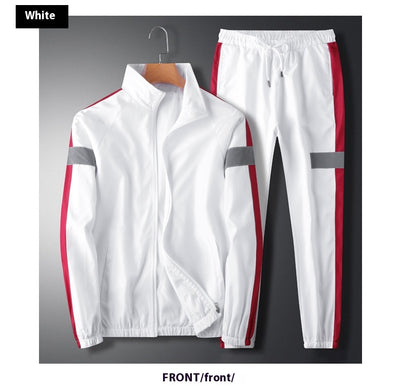 Traje Casual Hombre Cuello Mao Estilo Coreano Suelto Chaqueta Deportiva y Pantalón Cargo - Image 5