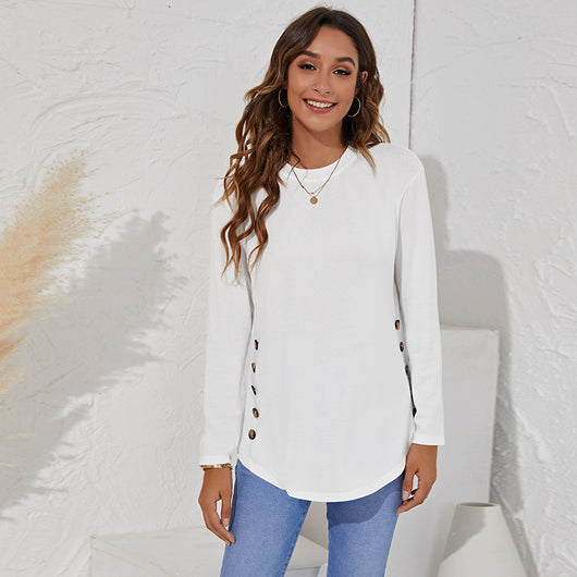 Blusa Casual para Mujer con Botones y Mangas Largas - Image 2