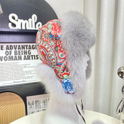 Gorro Ushanka con Orejas de Pelaje de Zorro Estilo Coreano - Image 33