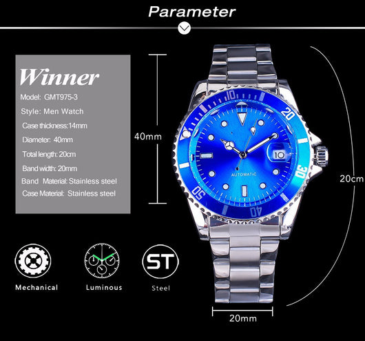 Reloj Mecánico Automático Elegante para Hombre - Image 10