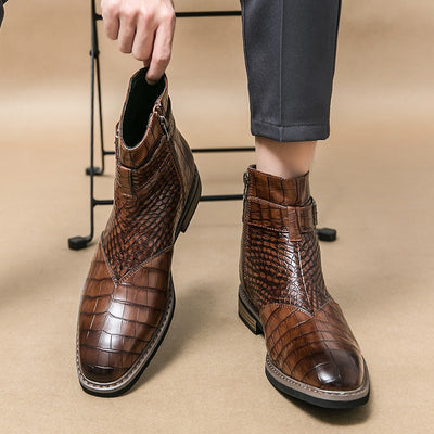Zapatos de Cuero Puntiagudos Estilo Británico Casual - Image 3