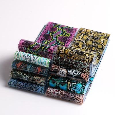 Calcomanías de Uñas Leopardo con Flores - Image 20