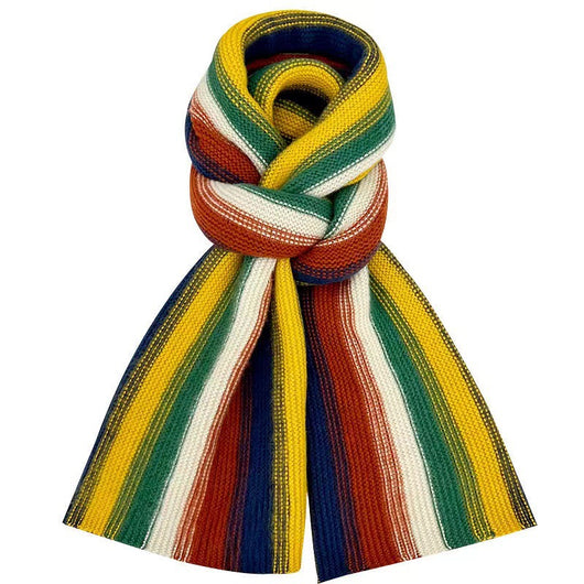 Bufanda Tejida Arcoíris Multicolor - Chal Versátil Todo Uso - Image 5
