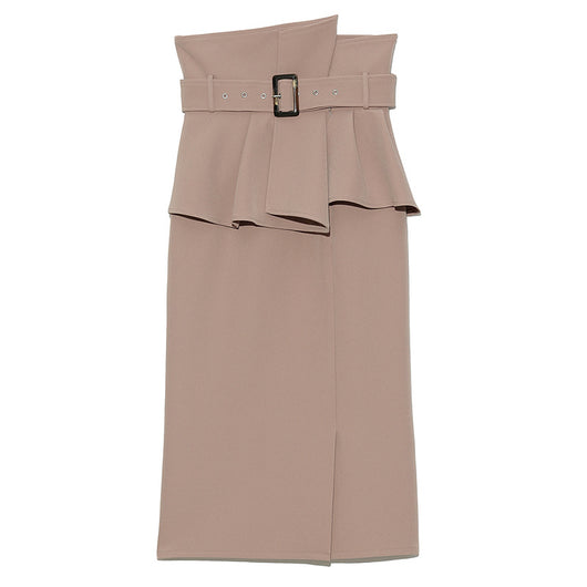 Falda Plisada Elegante de Cintura Alta con Volantes y Corte Slim - Image 3