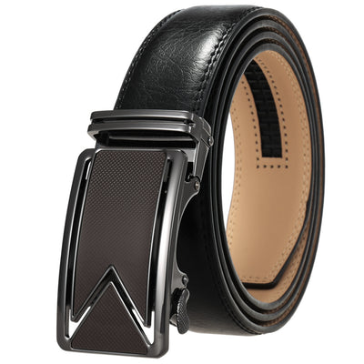 Cinturón de Cuero Bovino Premium con Hebilla Automática de Doble Capa - Image 6