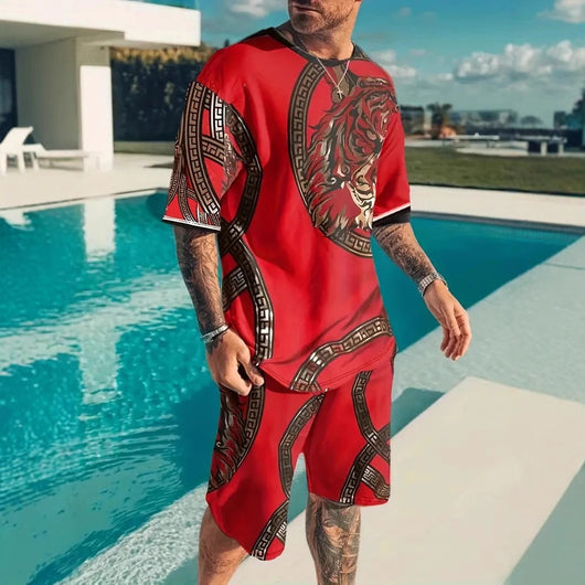 Conjunto Casual Holgado para Hombre con Tecnología de Impresión 3D - Image 2