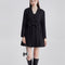 Vestido Negro Elegante Niña con Lazo Francés - Estilo Sofisticado