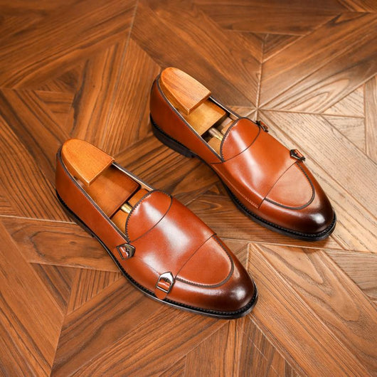 Zapatos de Cuero para Hombre Otoño con Doble Hebilla - Image 7