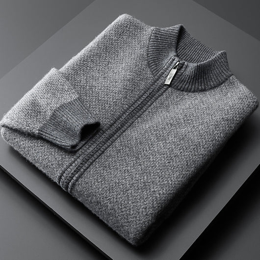 Suéter de Cachemira Holgado para Hombre - Talla Grande Reforzada - Image 13