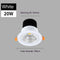 Luz Natural Blanco 20 W Agujero 90 A 100 Mm