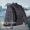 Chaqueta Acolchada Ligera Cuello Alto Talla Grande para Hombre