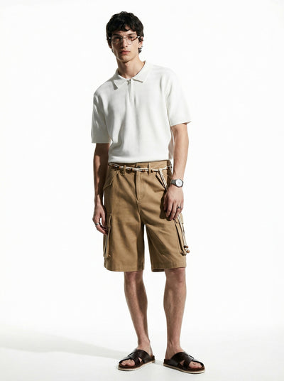 Polo Tejido Texturizado de Manga Corta para Hombre - Image 22