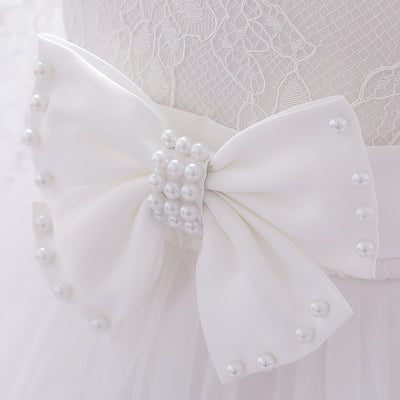 Vestido de Encaje Manga Larga para Niña de 1 Año - Ideal para Celebraciones - Image 9
