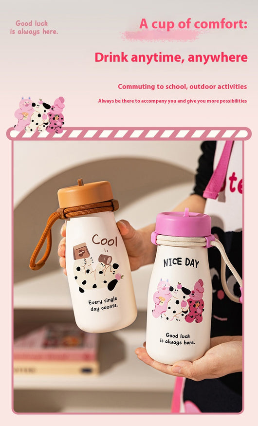 Vaso Térmico Portátil de Gran Capacidad con Pajilla para Mujeres - Image 18
