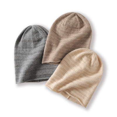 Gorro de Cachemira Liso Versátil para Mujer - Image 4