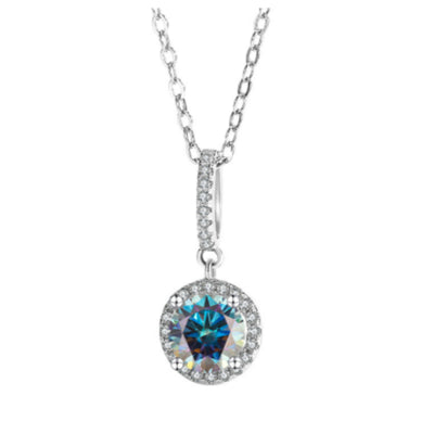 Colgante de Plata 925 con Moissanita de Quilate: Diseño Copo de Nieve con Garra Seis Puntas - Image 8