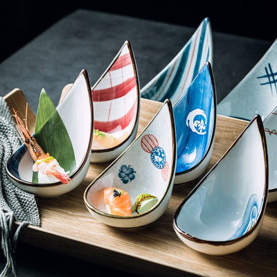 Plato de Cerámica Japonesa para Aperitivos y Condimentos - Image 2