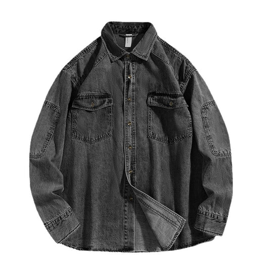 Chamarra Tipo Camisa Oversize Lavado Pesado para Hombre - Image 4