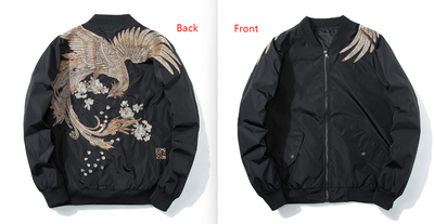Chaqueta Beisbolera Ukiyo-e Fénix Bordada - Image 8
