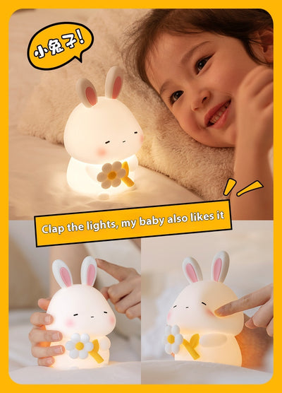 Lámpara LED Táctil de Silicona para Mesita de Noche con Carga USB - Image 12