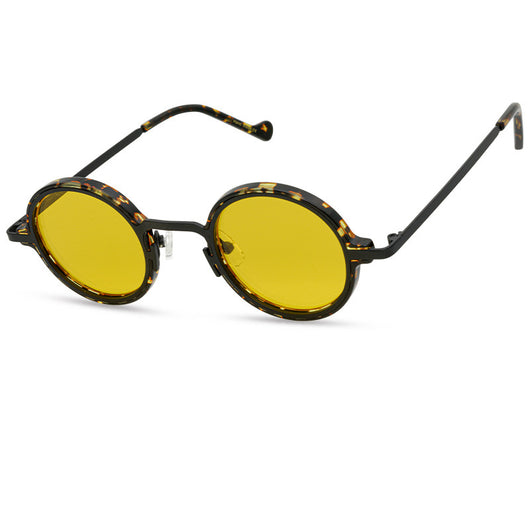 Gafas de Sol Retro Marco Redondo Multicolor Estilo Neutro - Image 7