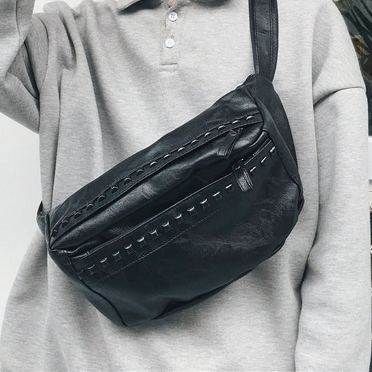 Mochila Urbana de Un Hombro con Diseño Diagonal para Hombre - Image 4