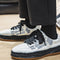 Tenis Plataforma Retro Bone Reflectante para Hombre