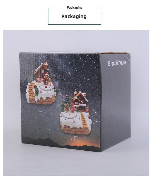 Caja de Música Giratoria Muñeco de Jengibre Decorativo de Escritorio - Image 17