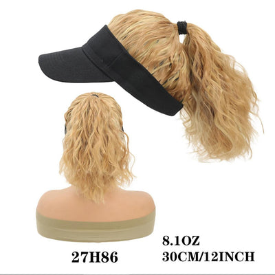 Peluca Ondulada con Capucha y Coleta de Personalidad para Mujer - Image 11
