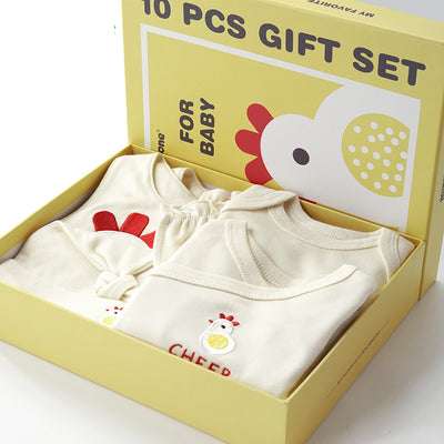 Conjunto de 10 Piezas de Ropa para Bebé Recién Nacido en Algodón 100% - Image 10
