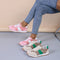 Zapatos Casuales Oversize para Mujer con Encaje Floral y Cordones