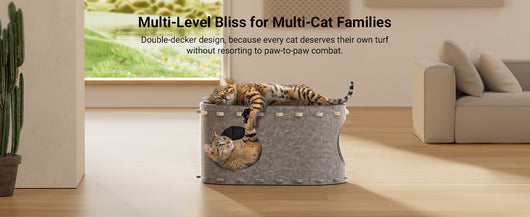 Casa Cueva para Gatos con Túnel Plegable y Resistente a Arañazos - Image 23