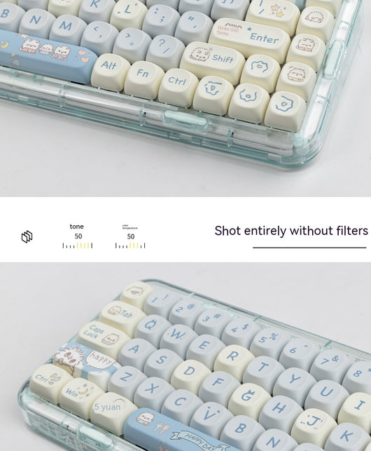 Keycap Gato Adorable MOA - Tecla Sublimada para Teclado Mecánico - Image 14
