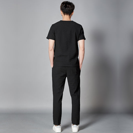 Conjunto Deportivo Casual para Hombre - Camiseta Manga Corta y Pantalón - Image 3