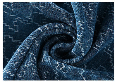 Camisa de Mezclilla Casual con Forro Polar y Estampado Floral - Image 16