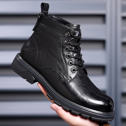 Botas de Trabajo Estilo Británico en Cuero - Calzado Profesional Versátil - Image 6