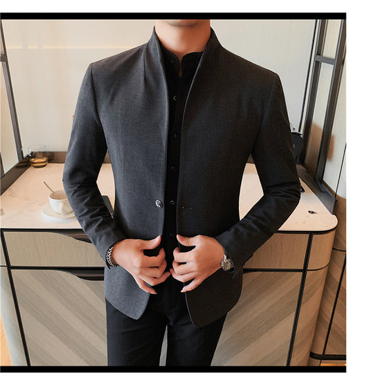 Blazer Slim Fit Ruoshuai para Hombre - Chaqueta Casual de Otoño - Image 41