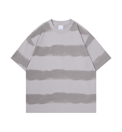 Playera de Algodón para Hombre con Diseño Tie-Dye y Rayas - Image 8