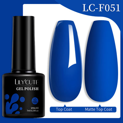 Set de Pegamento para Uñas con Brillo de Color Sólido - Image 86