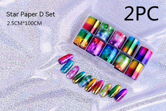 Set de 12 Láminas de Transferencia para Uñas Artísticas - Image 20