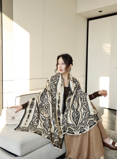 Chal Versátil de Oficina Estilo Coreano para Otoño e Invierno - Image 14